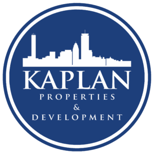 Kaplan Properties Logo Cicrular with Blue Background